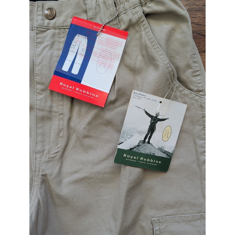 Royal Robbins 5.11 Tactical Cargo Khaki Pants Men's 32x34 Outdoor Travel 74251 - Picture 3 of 9